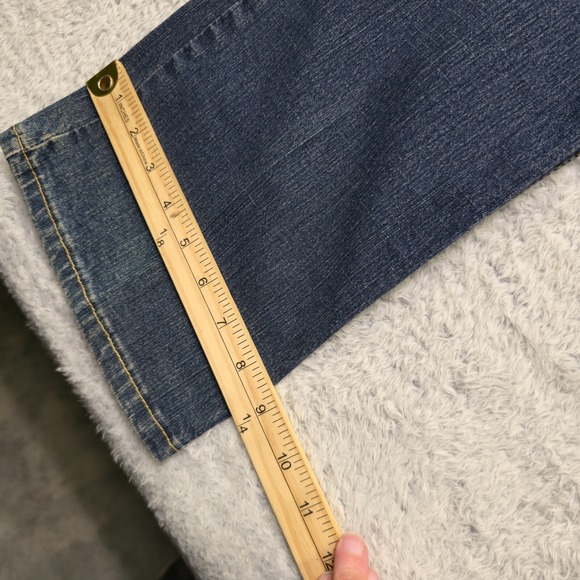 Levi's Bootcut Jeans Women's 8 Blue Denim Cotton Stretch Medium Wash Low-Rise - Picture 3 of 11